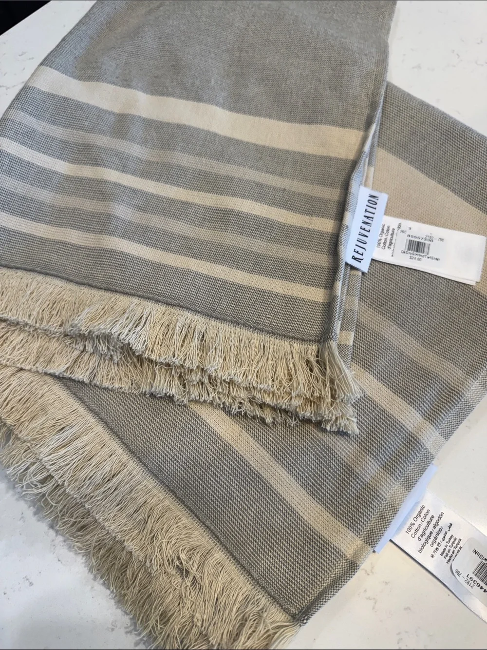 Rejuvenation Striped Terry Towel Set